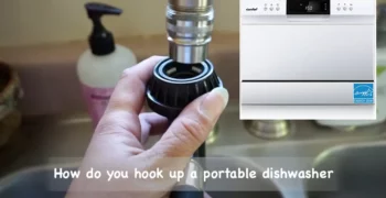 how do you hook up a portable dishwasher