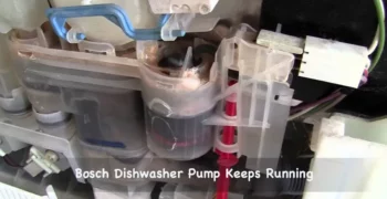 bosch dishwasher pump keeps running